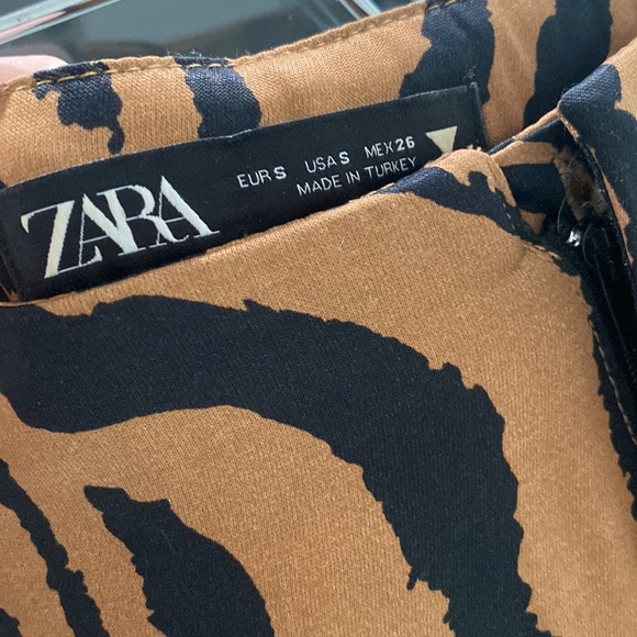 Zara Zebra wide leg pant - Picture 3 of 5